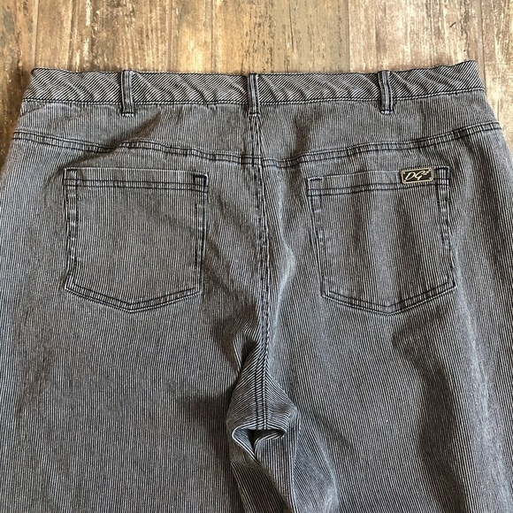DG2 by Diane Gilman pinstripe jeans plus size 20W - Picture 5 of 10
